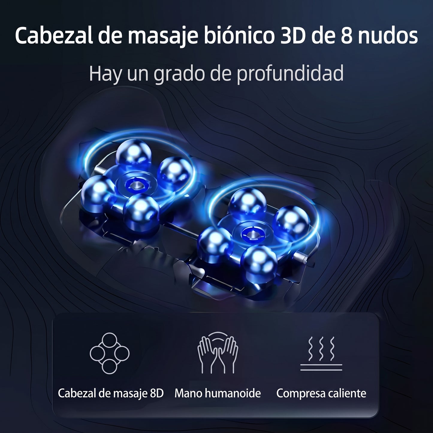 Masajeador Shiatsu de Piernas con Calor