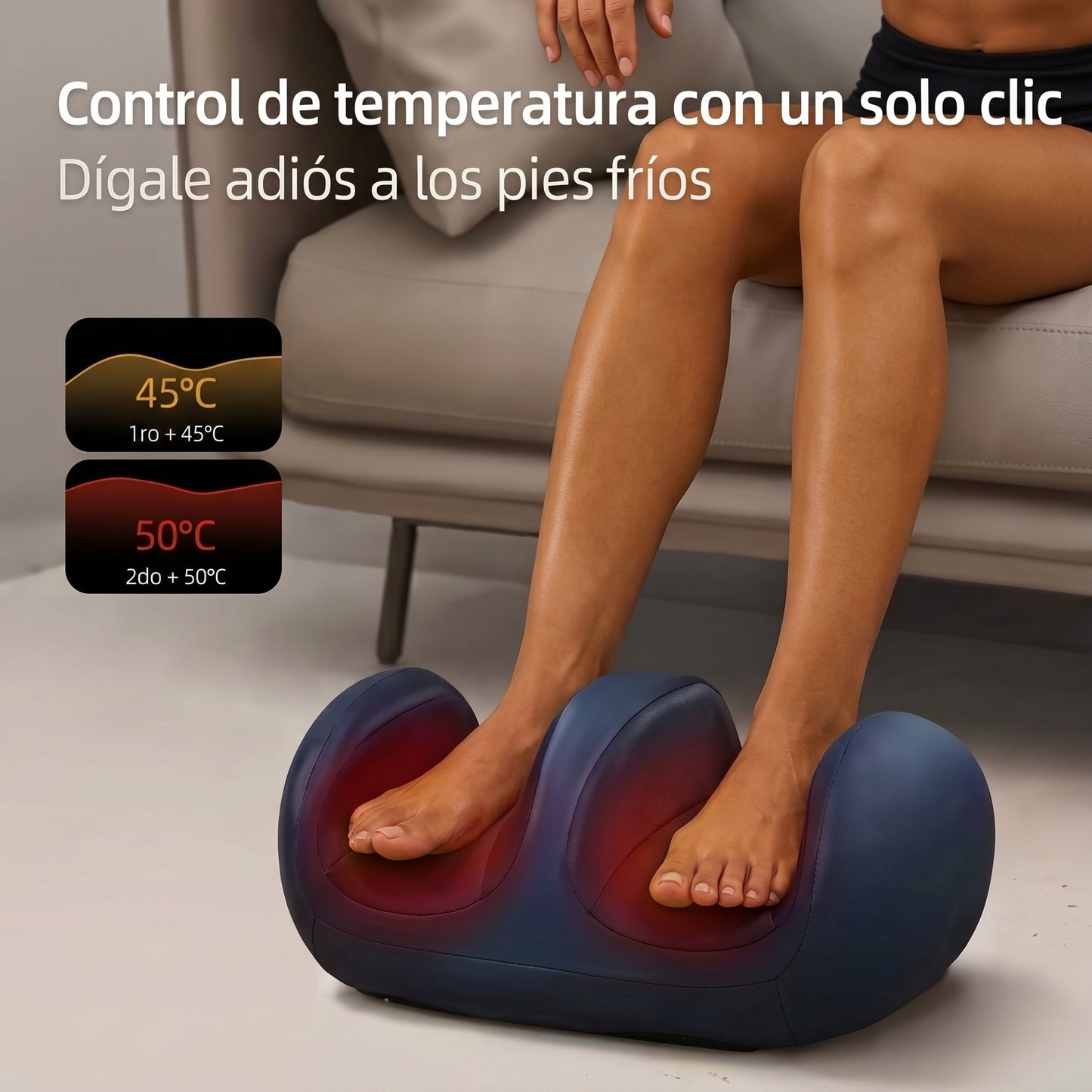 Masajeador Shiatsu de Piernas con Calor