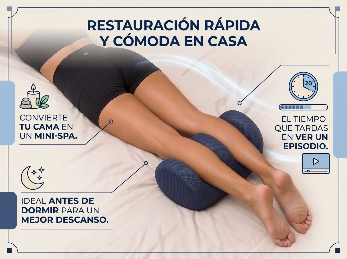 Masajeador Shiatsu de Piernas con Calor
